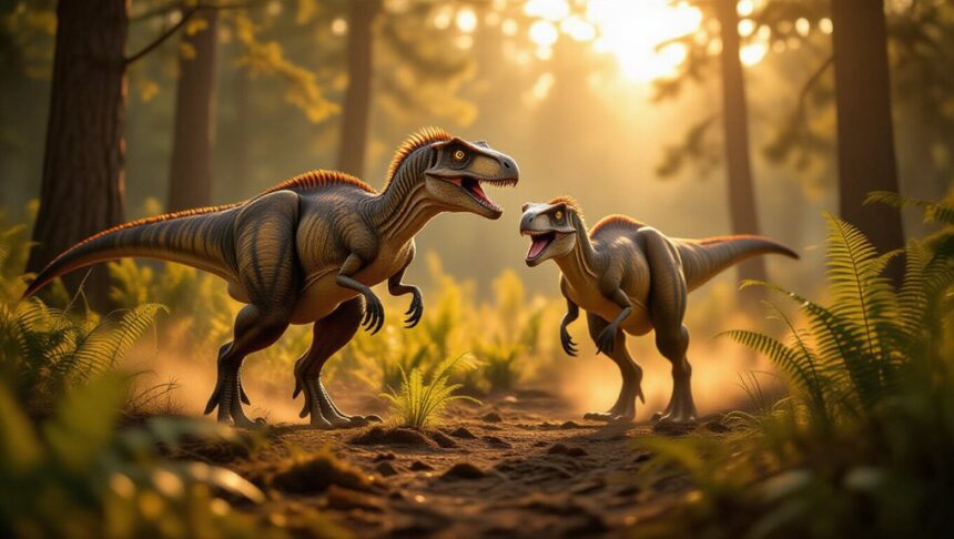 fierce ancient hunting raptors