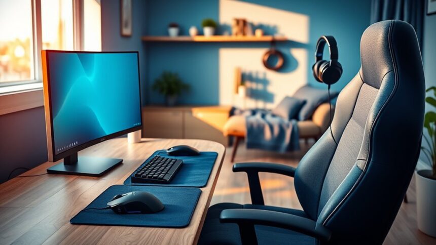 stylish calming gaming spaces