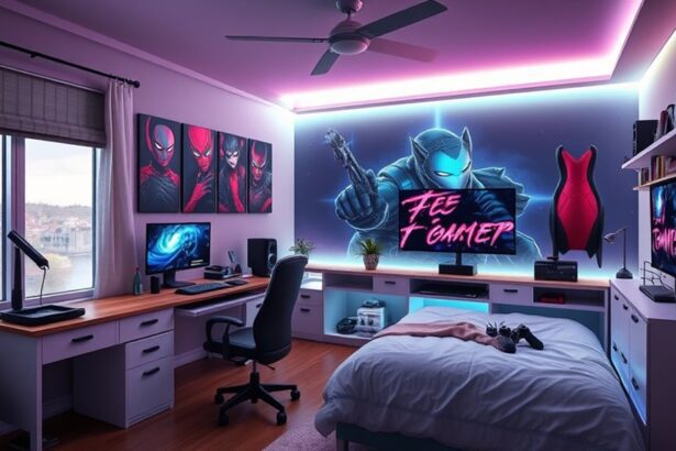 stylish gamer girl bedrooms