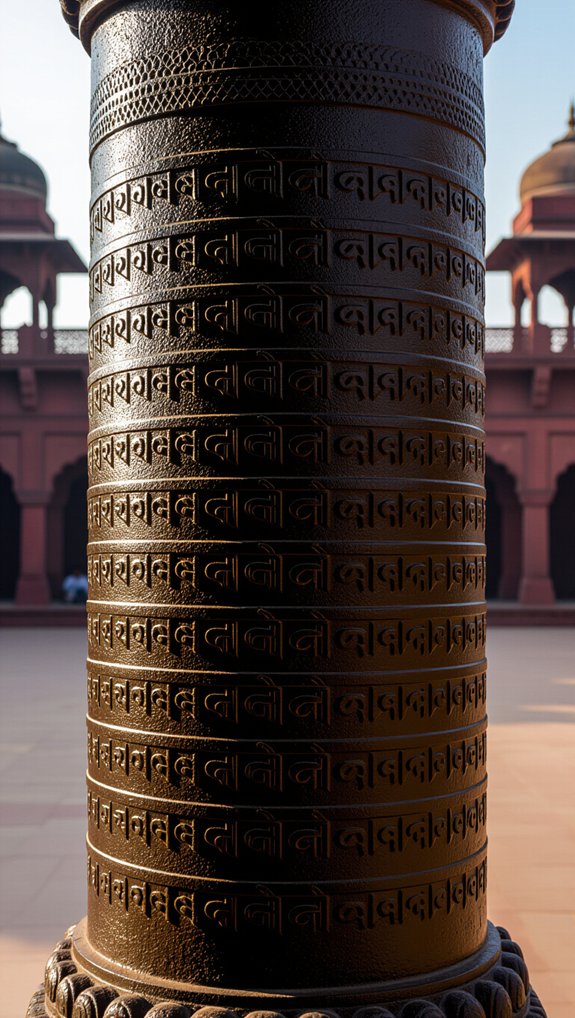 ancient rust resistant iron pillar