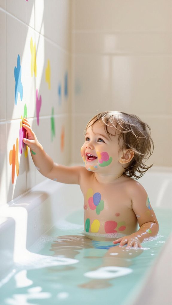 bath time painting fun