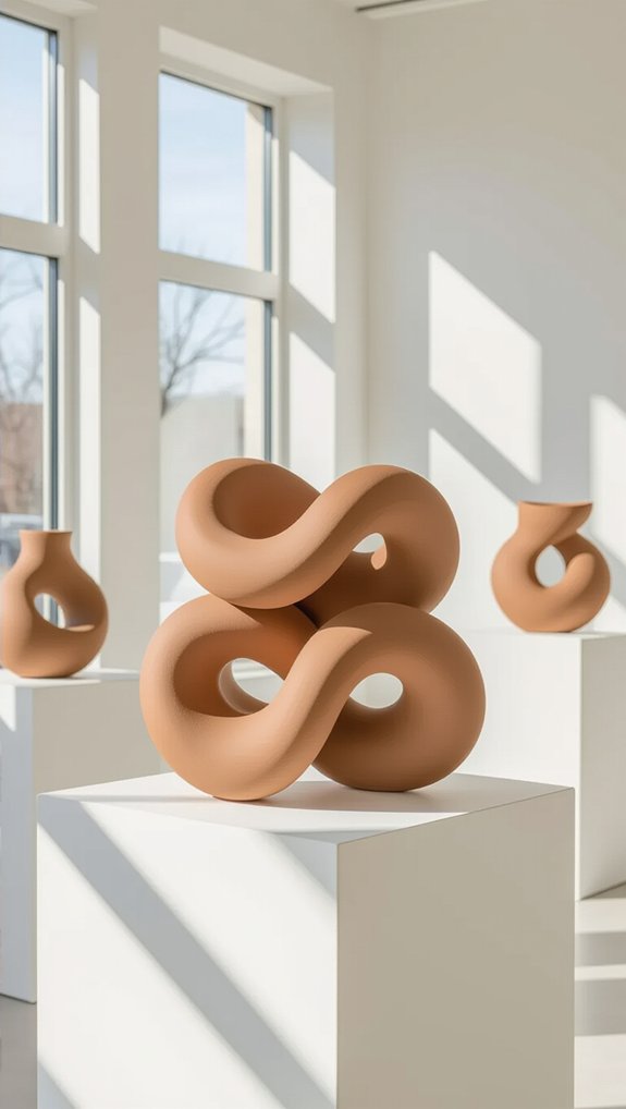 collaborative clay art installation