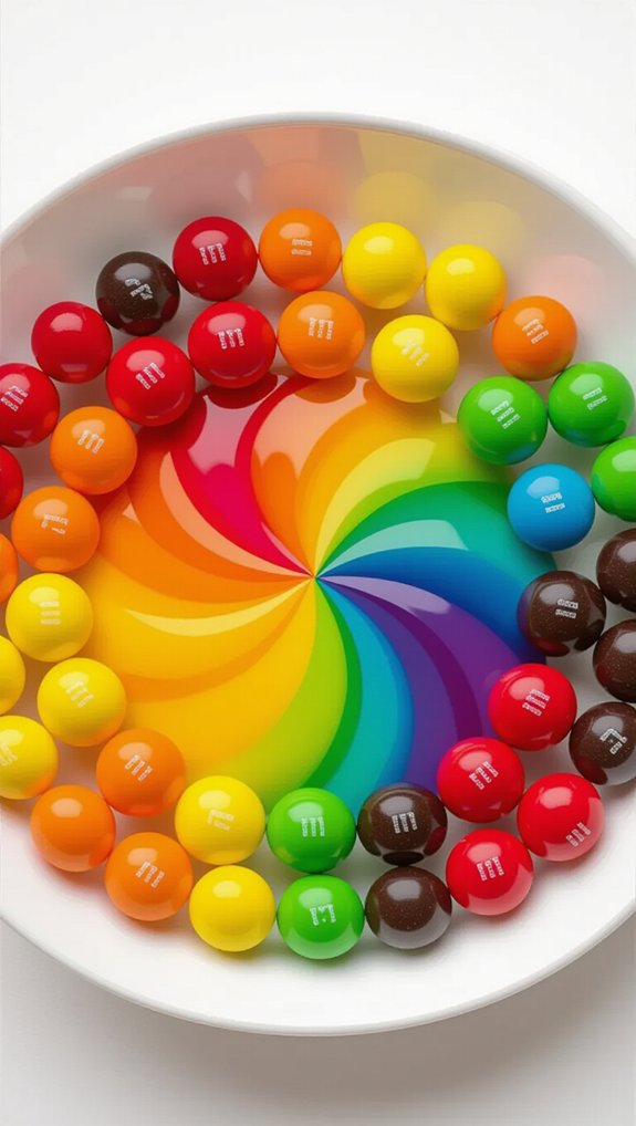 colorful candy science experiment