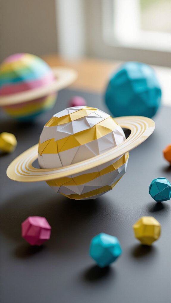 colorful paper planet project