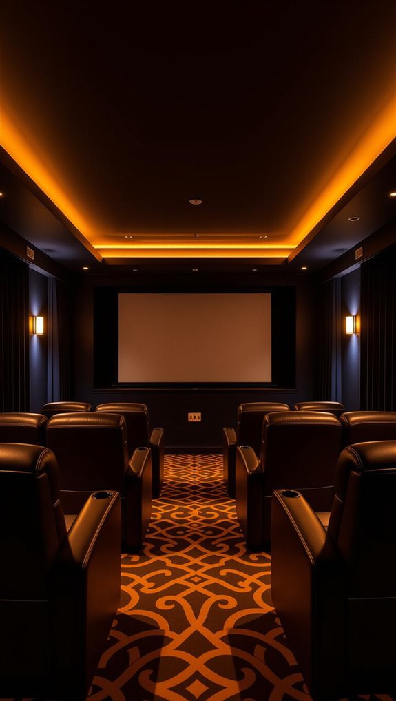 cozy immersive movie experience