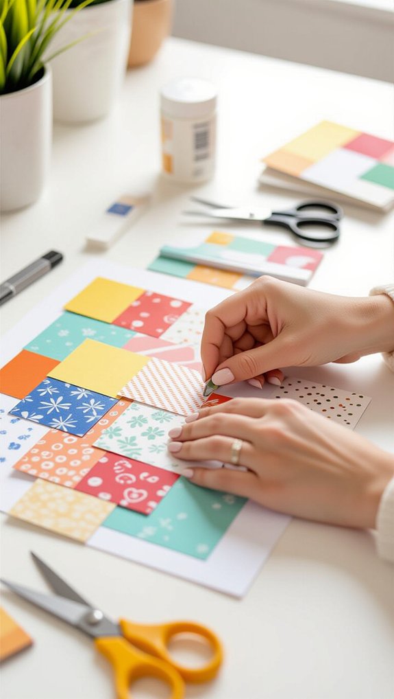 creative collage art assembly