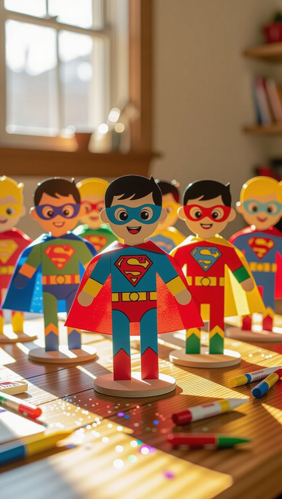 creative superhero puppet crafting