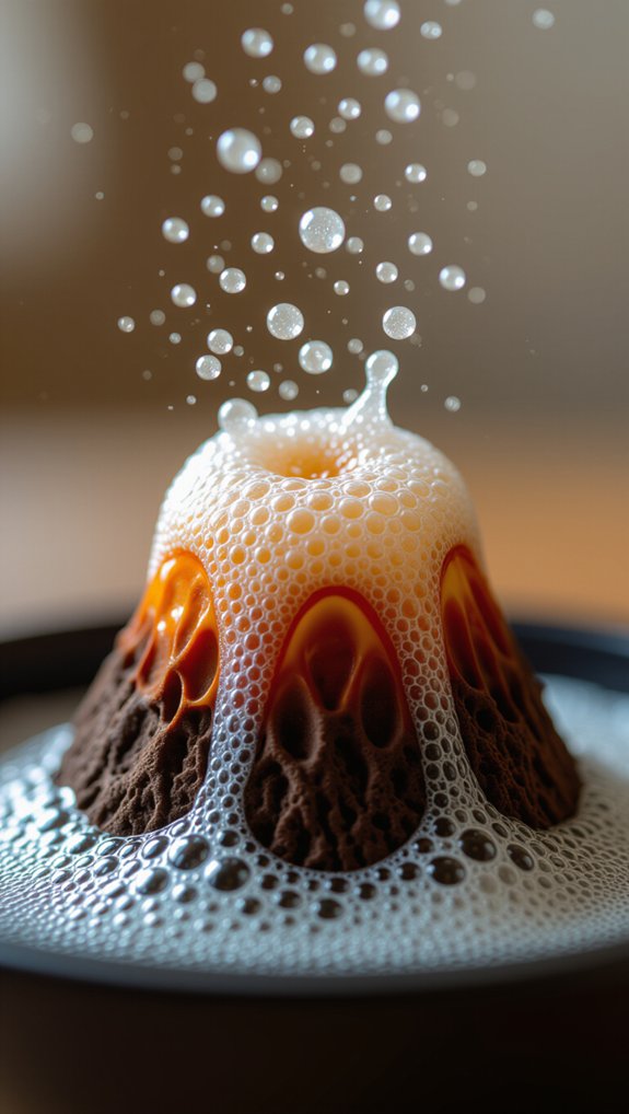 fizzy baking soda eruption