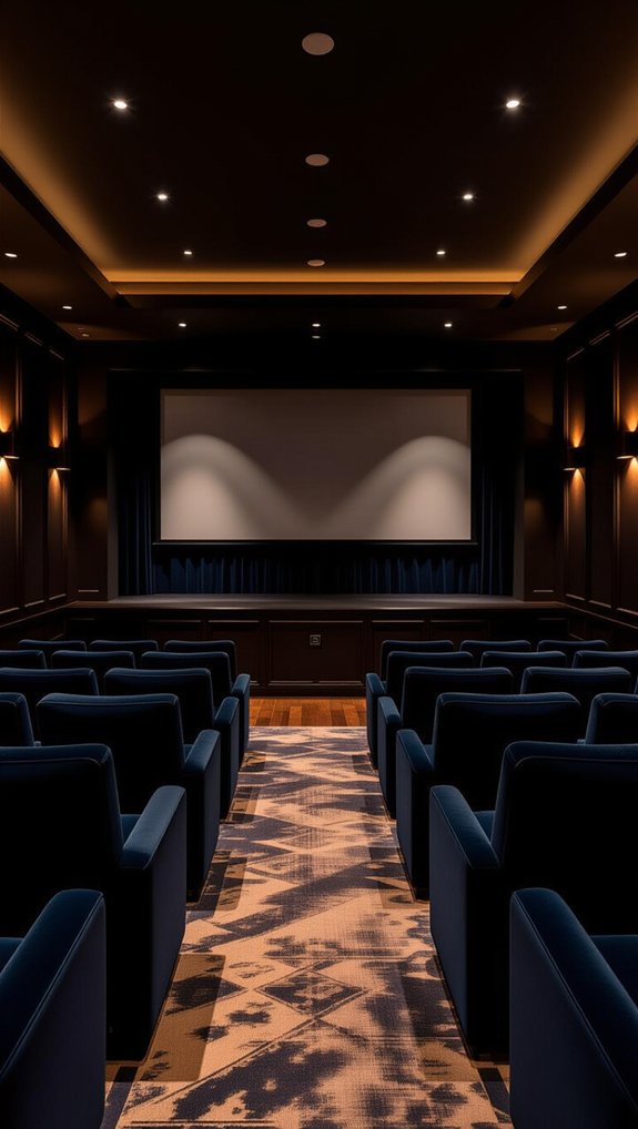 floating screen theater elegance