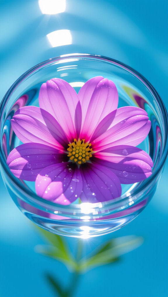 flower color absorption experiment