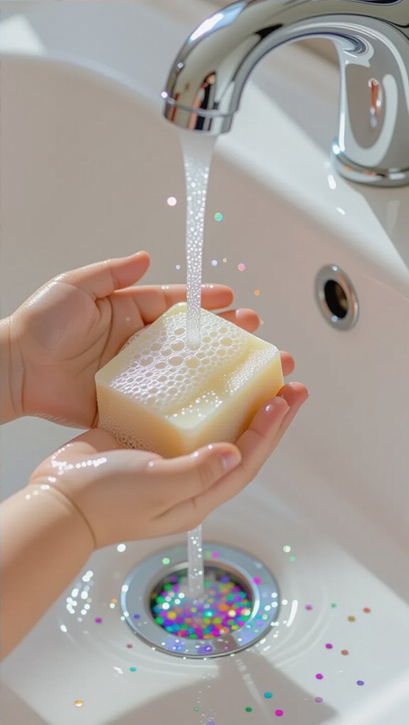 glitter germs handwashing experiment