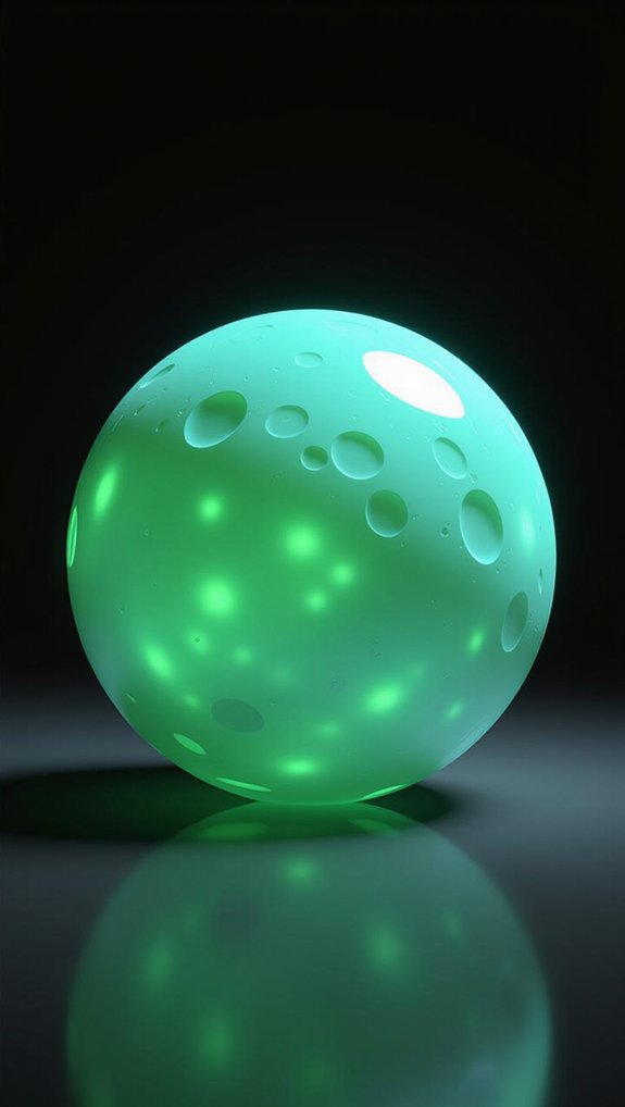 glow enhancing planet coatings applied