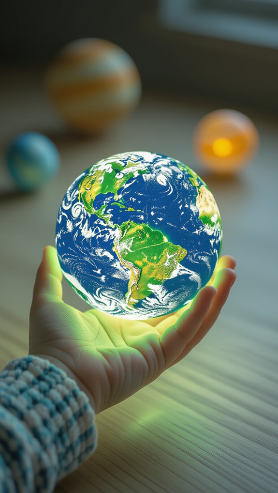 glow in the dark planet craft