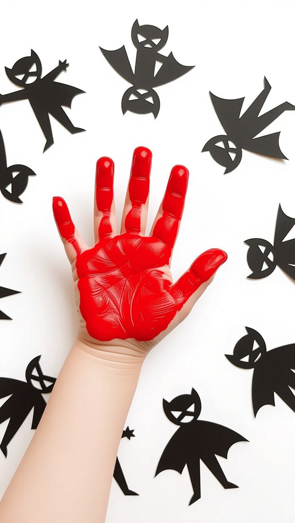handprint superhero art craft