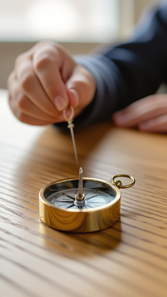 homemade compass needle experiment