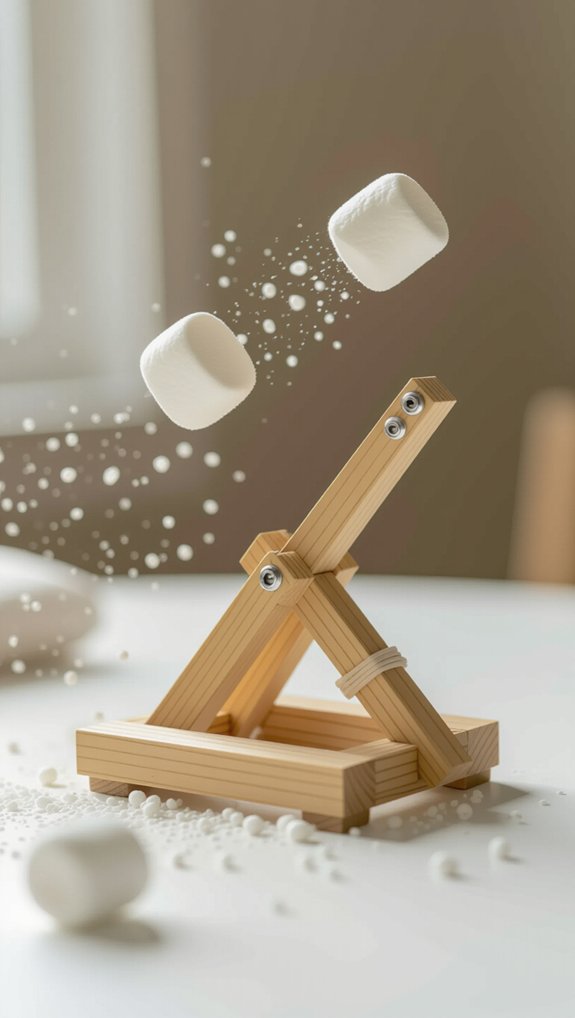 marshmallow catapult physics experiment