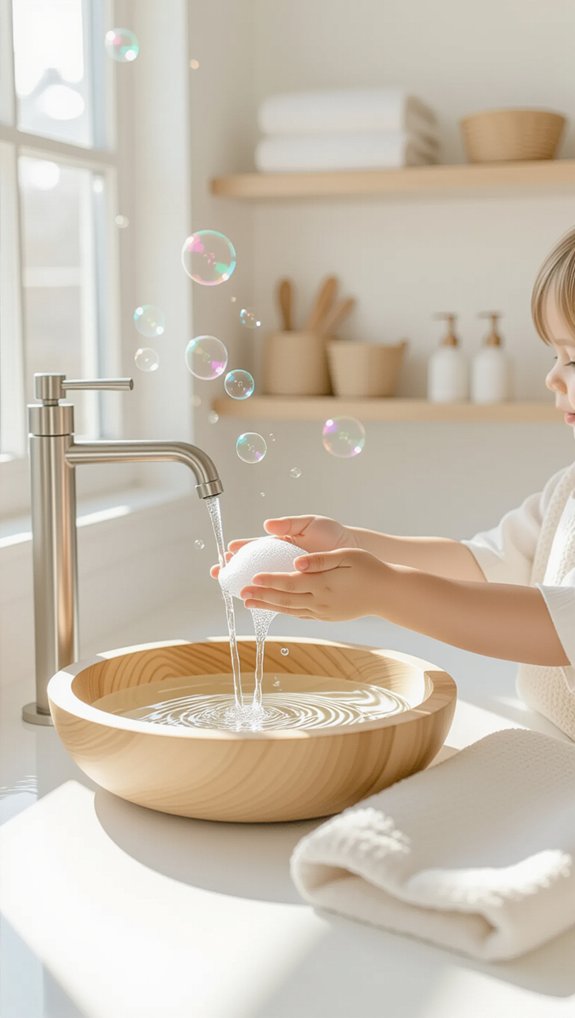 montessori hand washing independence