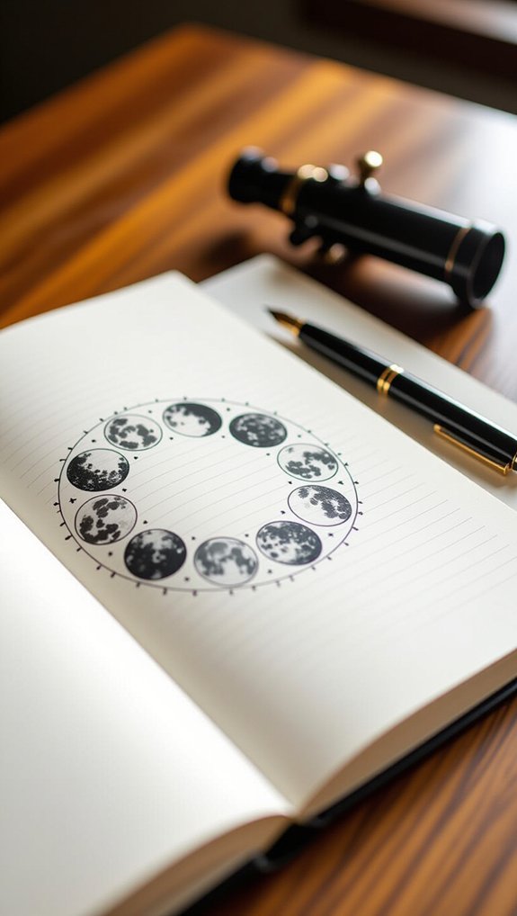 moon phase observation journal