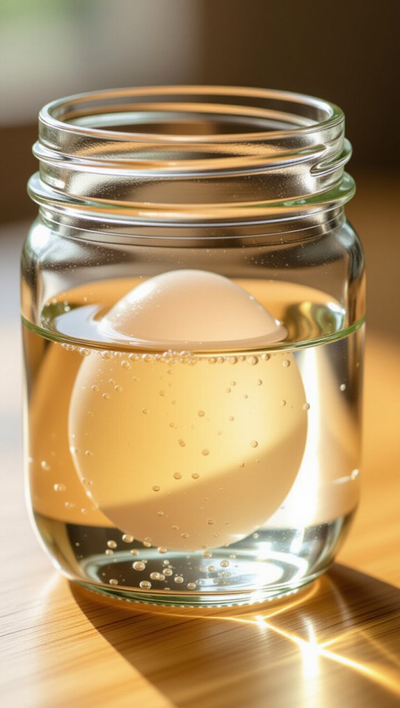 naked egg vinegar experiment