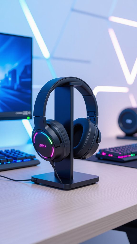 organized stylish headset storage