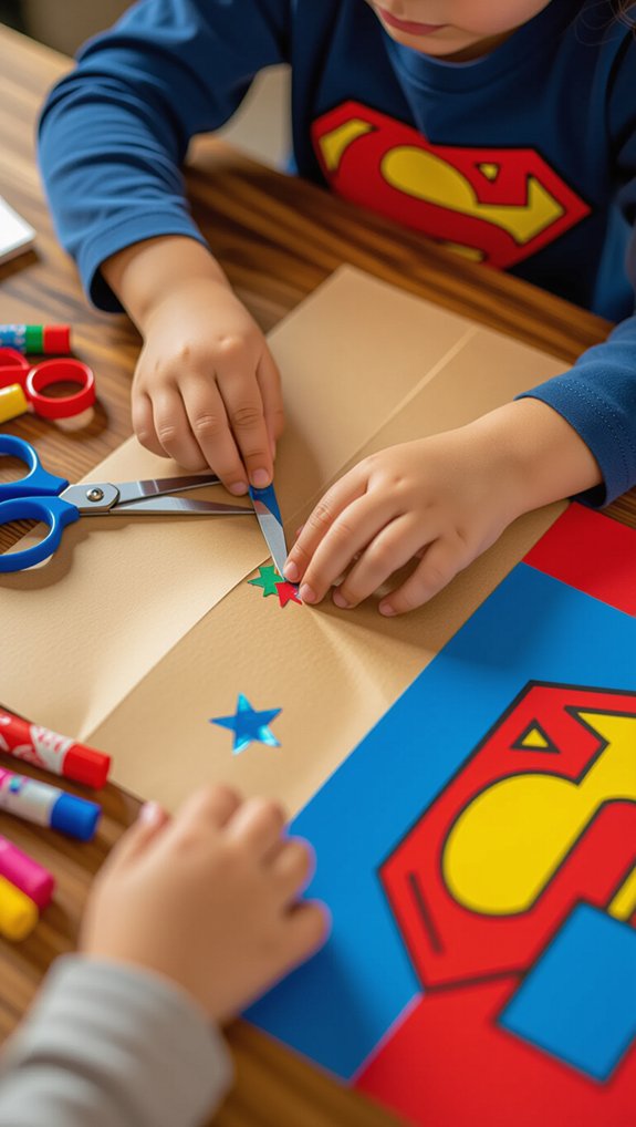 paper bag superhero costume