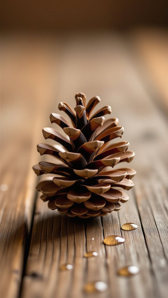 pinecones indicate humidity changes