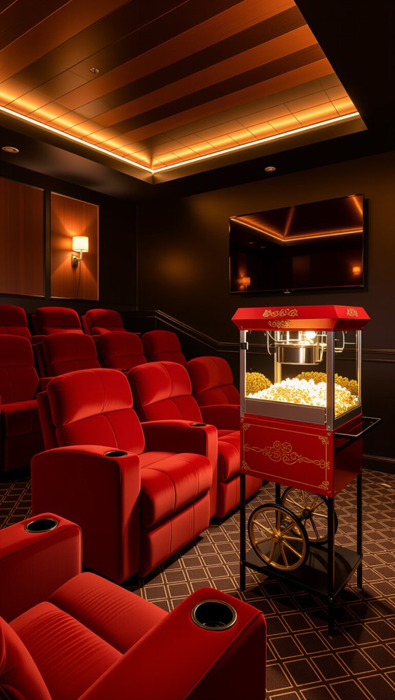 popcorn machine home setup