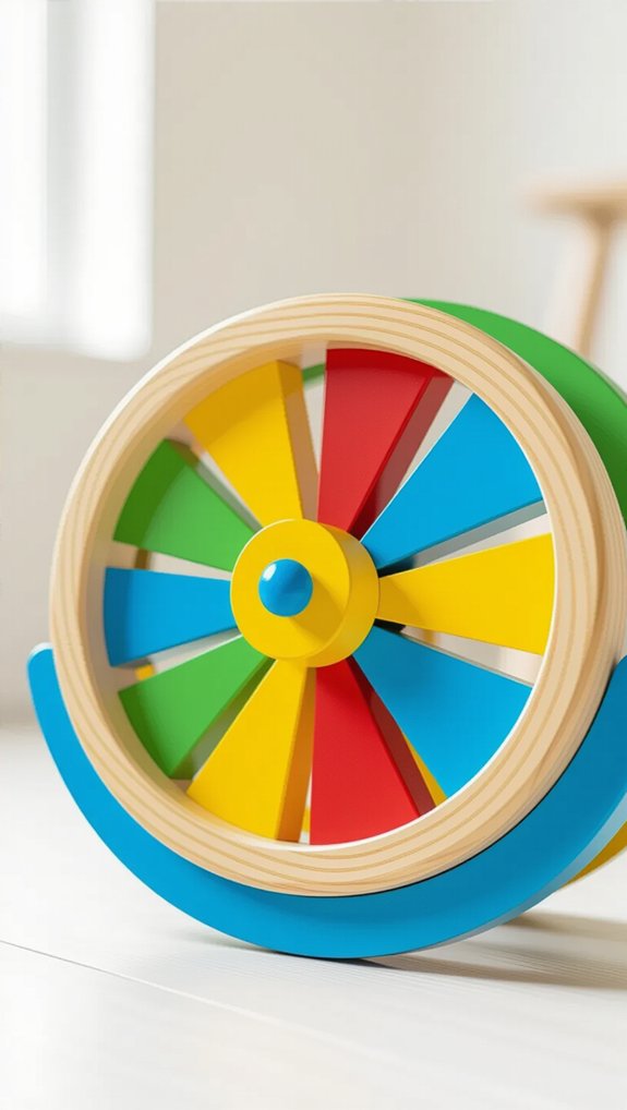 spinning wheel sensory development