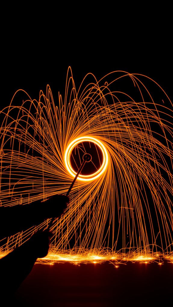 steel wool battery sparks