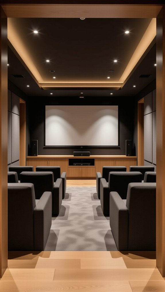 stylish minimalistic theater design
