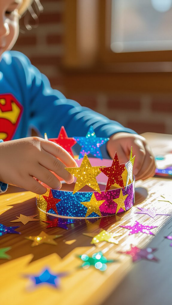 superhero crown creative design