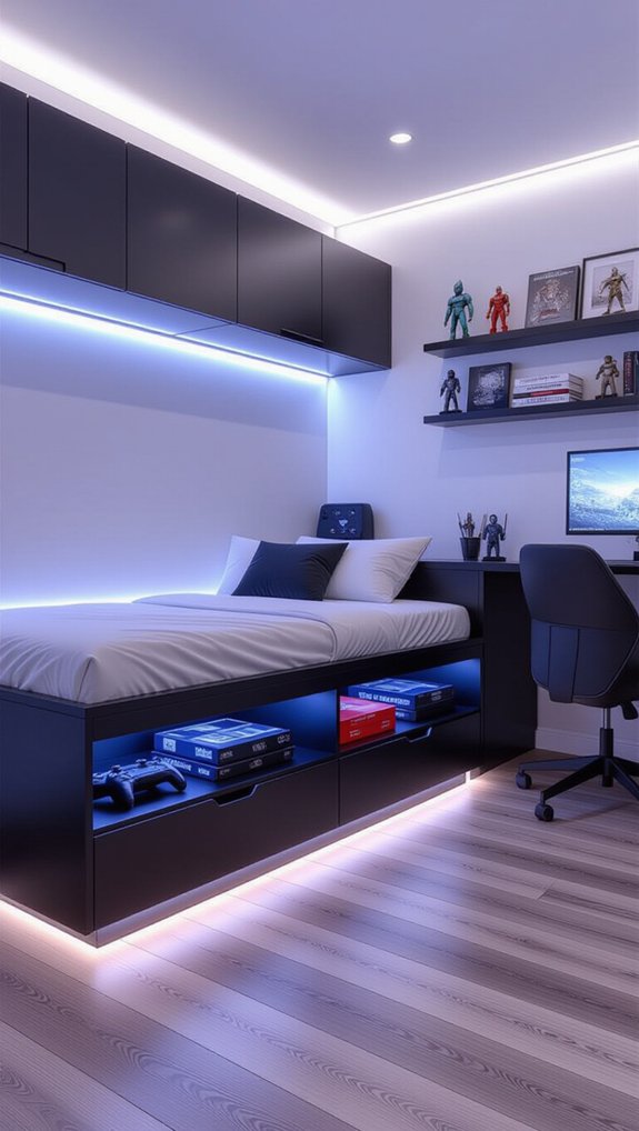 under bed storage for gamers