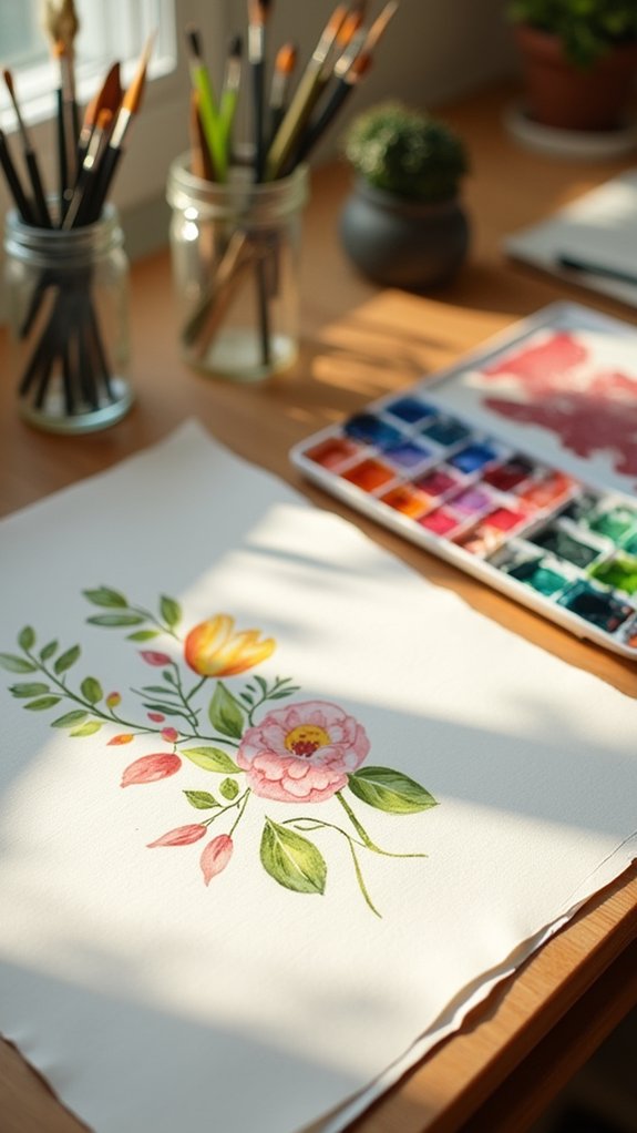 watercolor painting mindfulness project