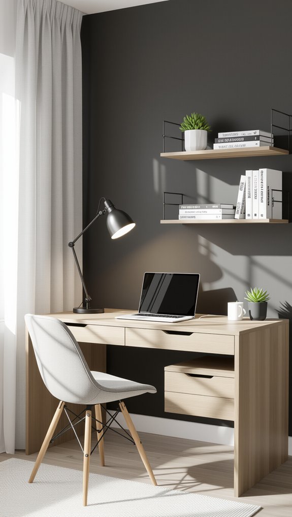 accent wall enhances productivity