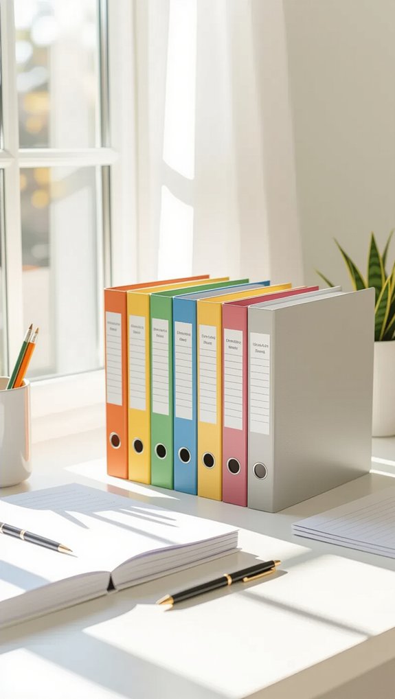 binder organization for subjects