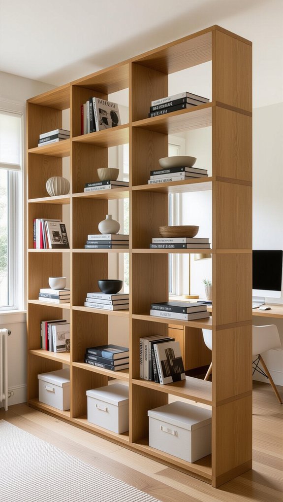 bookshelf as room divider