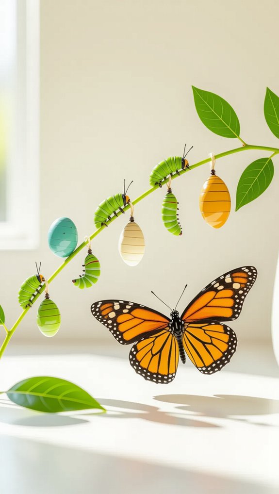 butterfly metamorphosis display project