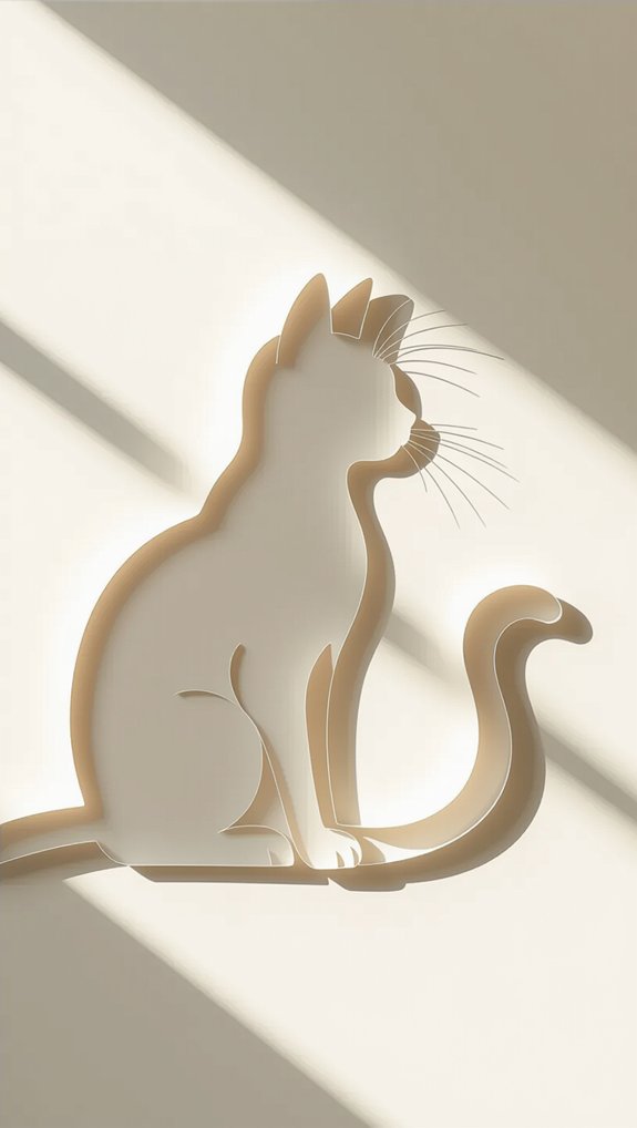 cat shadow art project