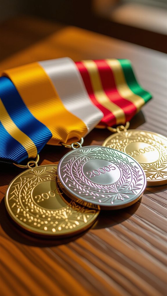 celebrate progress with medals