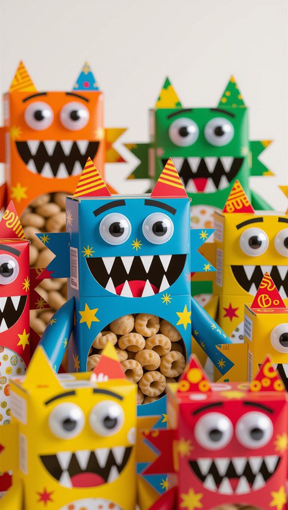 cereal box monster crafting