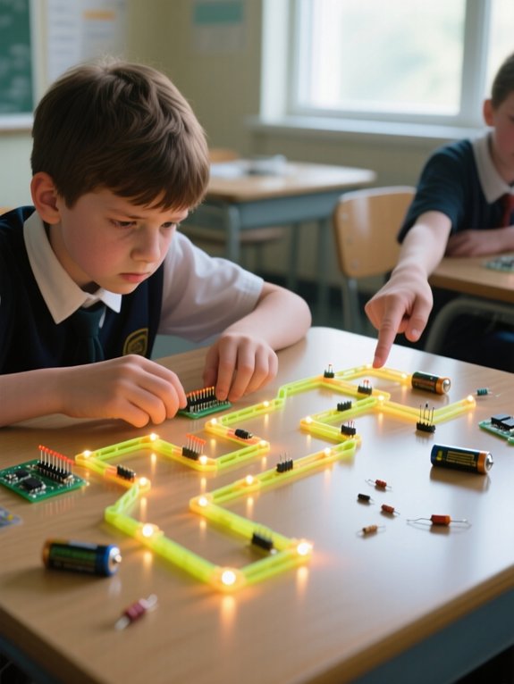 circuit pathways light up