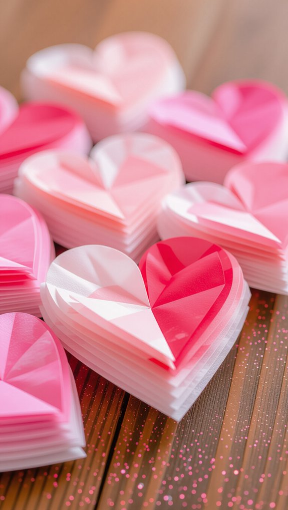 coffee filter heart crafts