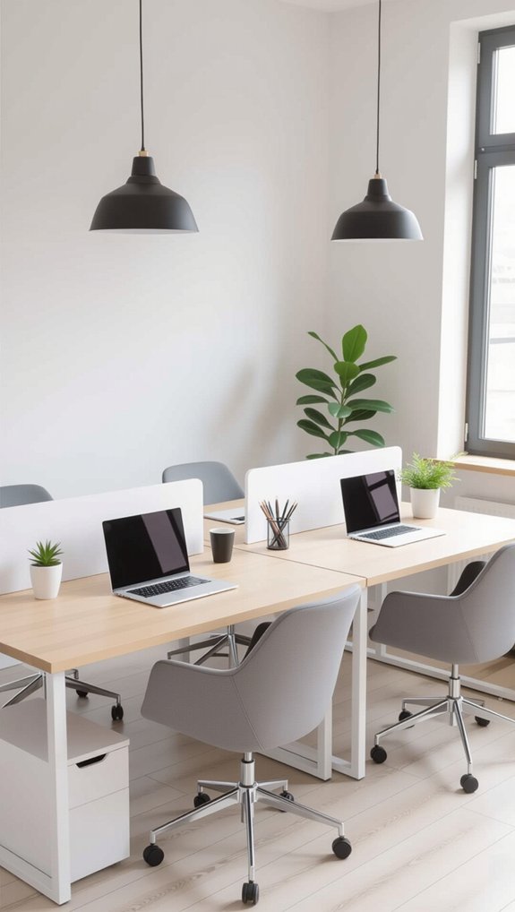 collaborative ergonomic workspace setup