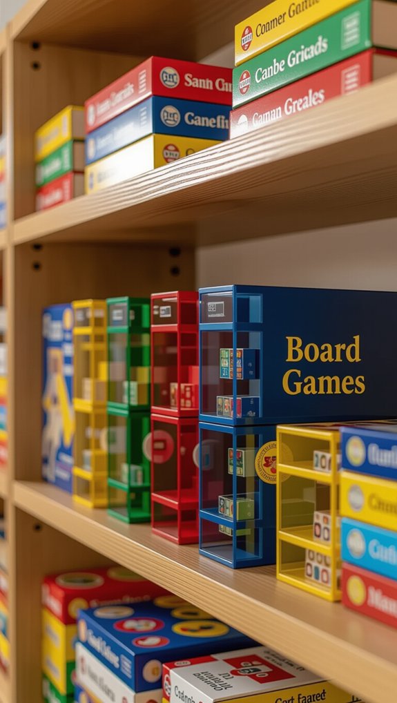 color coded game organization system