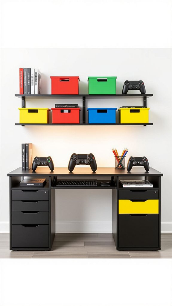 color coded game organization system