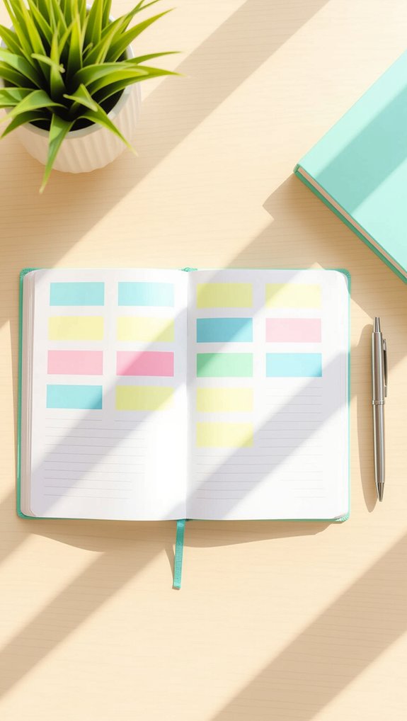 color coding enhances study guides