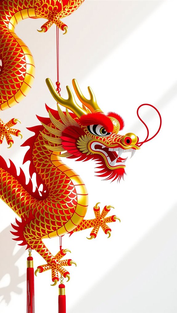 colorful dragon decorations craft