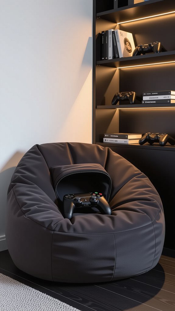 comfortable gaming with storage