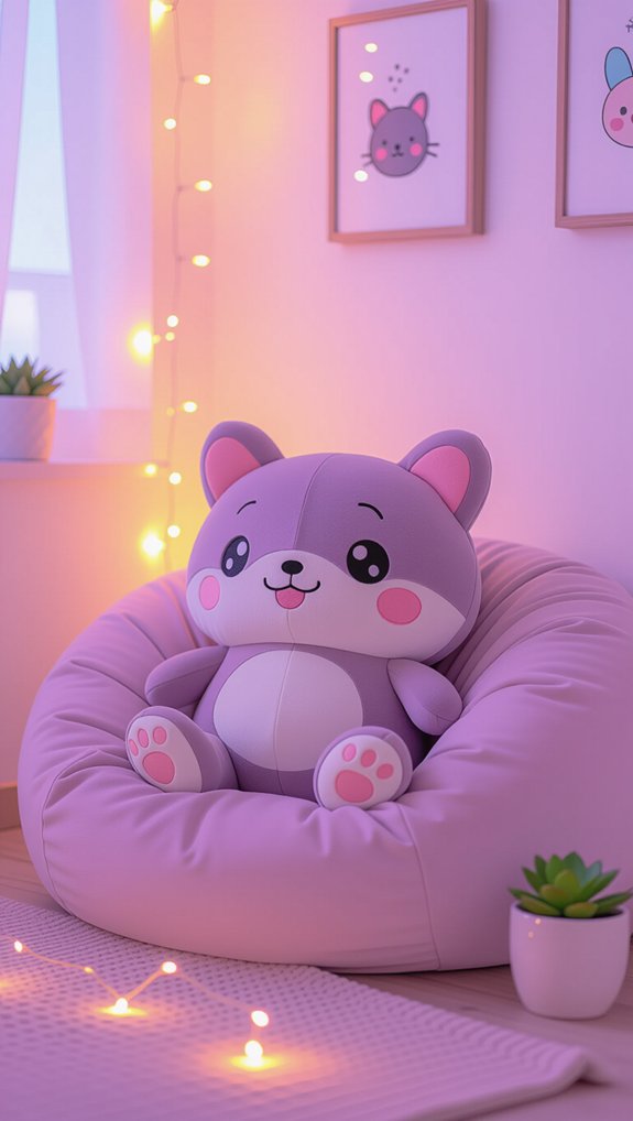 cozy kawaii gaming pillows