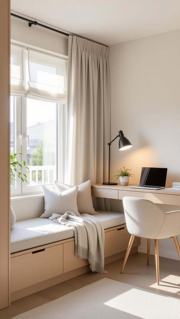 cozy multifunctional window nook